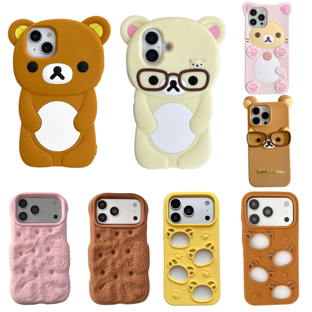 Apple Iphone 16 - เคสโทรศัพท์ลายการ์ตูนหมีเท็ดดี้ 3D น่ารักมาก สำหรับ iPhone 17