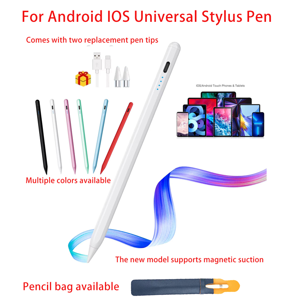 Ipad Pencil Stylus - ปากกาสไตลัสสากลสำหรับหน้าจอสัมผัสแบบตัวเก็บประจุ Android และ iOS เข้ากันได้กับแท็บเล็ตไอแพด แอปเปิ้ลเพนซิล