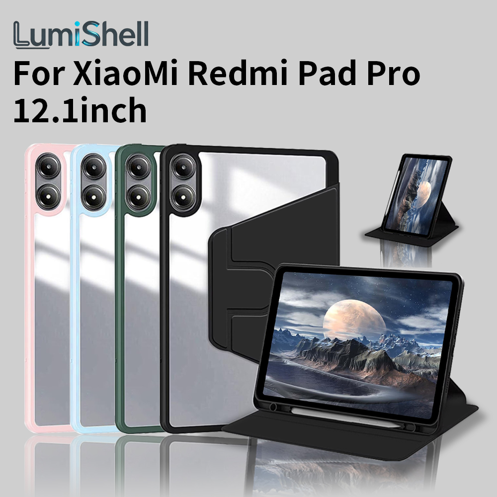 Poco Tablet Accessories - เคสหมุนได้ 360 องศาสำหรับ Redmi Pad Pro
