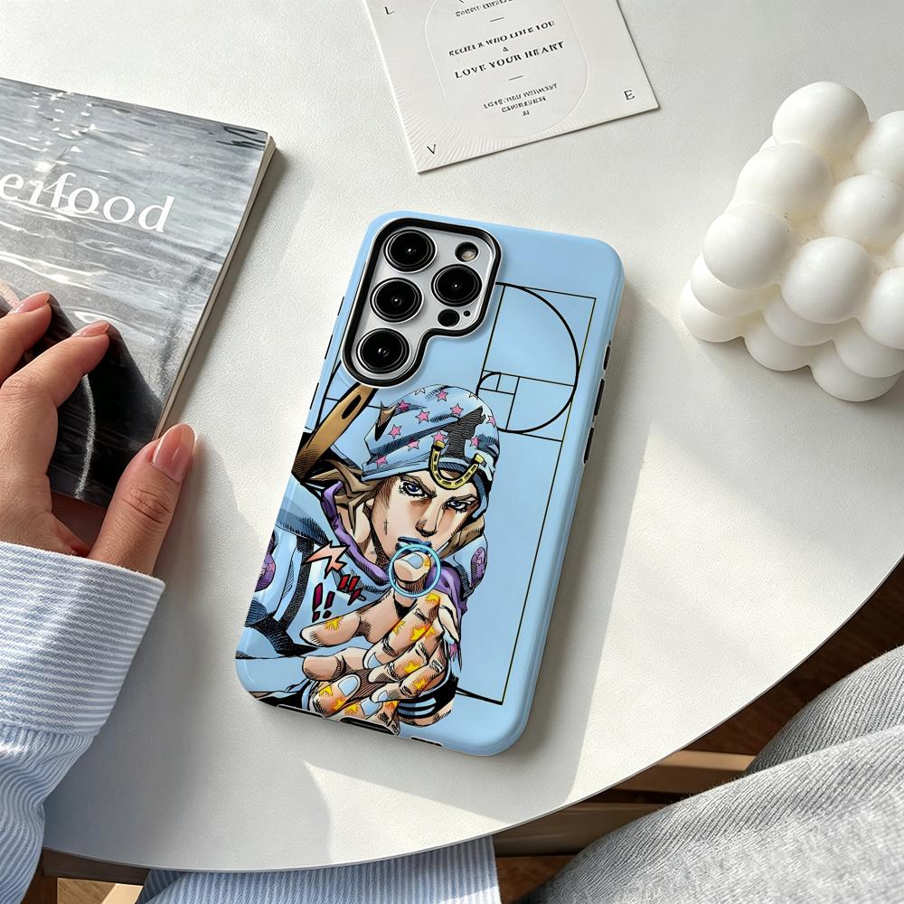 Samsung Galaxy S25 - เคสโทรศัพท์ลายอนิเมะสุดเท่ J-JOJO Steel Ball Run สำหรับ