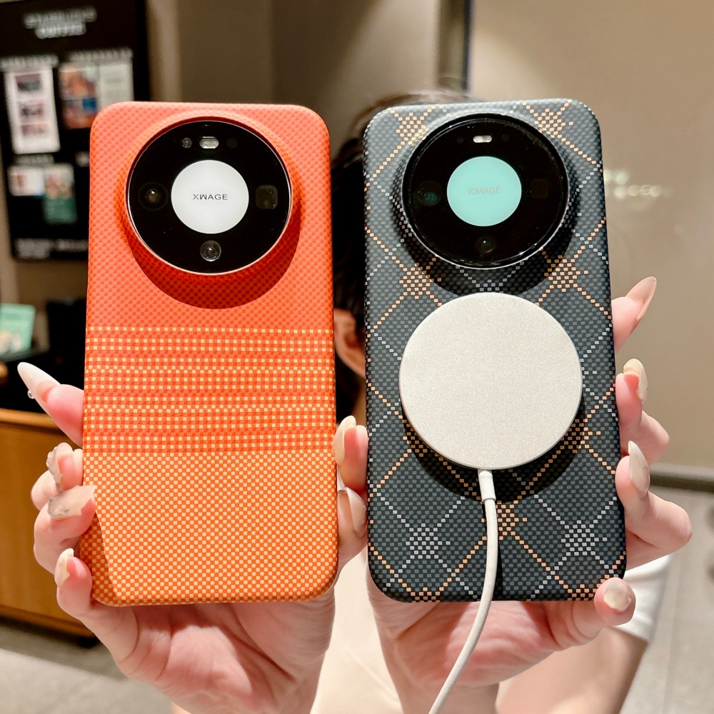Huawei Pura 70 - เคสแม่เหล็กคาร์บอนไฟเบอร์แบบครึ่งกรอบเคลือบด้านสุดหรูสำหรับ Huawei Pura 90 80 70