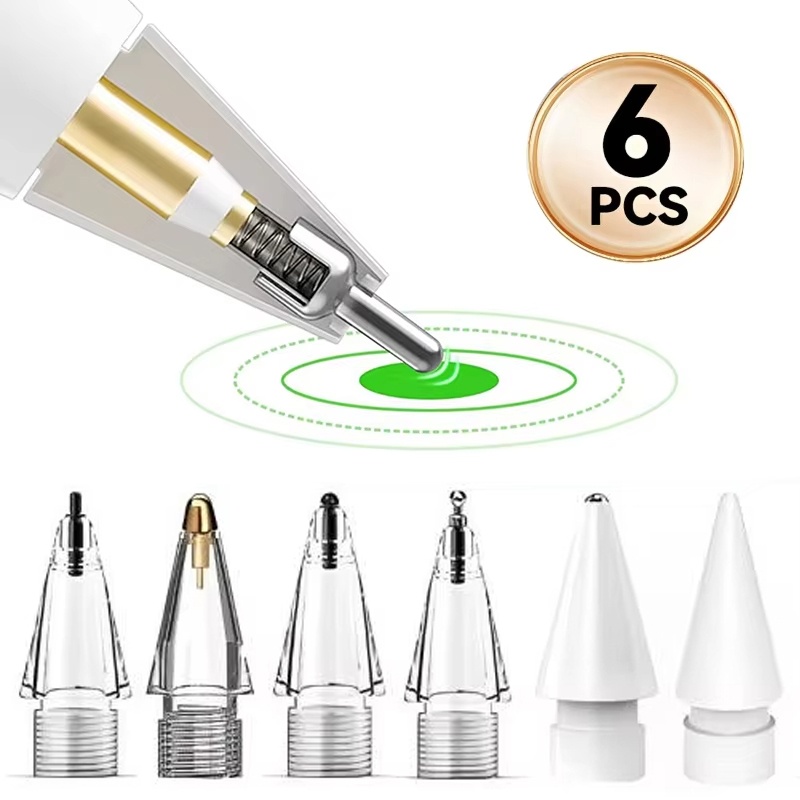 หัวปากกาเปลี่ยนได้ 6 แบบสำหรับ - Ipad Pencil Stylus บทวิจารณ์และราคา