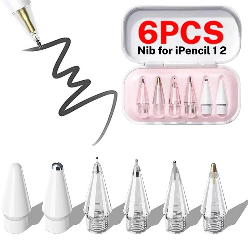 หัวปากกาเปลี่ยนได้ 6 ชิ้น สำหร - Ipad Pencil Stylus บทวิจารณ์และราคา